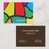 幾何カラフル図形 名刺 (正面/裏面)