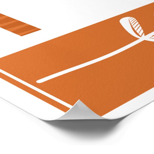 幾何カラフル庭園 |植物の愛好家 ポスター (角)