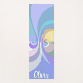 幾何カラフル形ヨガパーソナライズされたマット ヨガマット (正面)