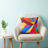 幾何カラフル形状プリント装飾用クッション クッション (椅子)