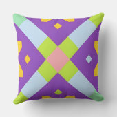 幾何カラフル抽象デザイン クッション (裏面)