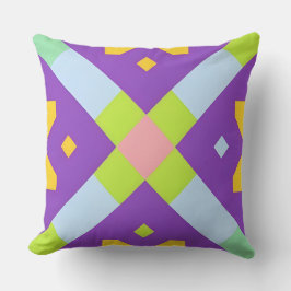 幾何カラフル抽象デザイン クッション