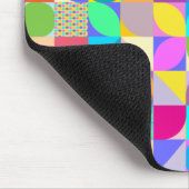 幾何カラフル抽象芸術おもしろいグラフィックマウスパッド マウスパッド (コーナー)