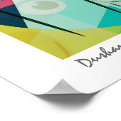 幾何カラフル抽象芸術デジタルアート ポスター (角)