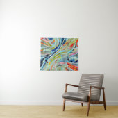 幾何カラフル抽象芸術モザイクアート タペストリー (インサイチュ(横))