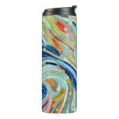 幾何カラフル抽象芸術モザイクアート タンブラー (回転左)