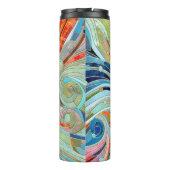 幾何カラフル抽象芸術モザイクアート タンブラー (裏面)