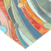幾何カラフル抽象芸術モザイクアート テーブルクロス (アングル)