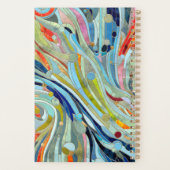 幾何カラフル抽象芸術モザイクアート プランナー手帳 (裏面)