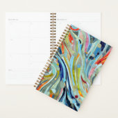 幾何カラフル抽象芸術モザイクアート プランナー手帳 (ディスプレー)