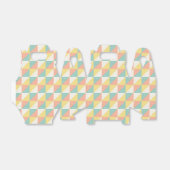 幾何カラフル抽象芸術三角形パターン フェイバーボックス (折り畳みなし)