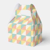 幾何カラフル抽象芸術三角形パターン フェイバーボックス (正面サイド)