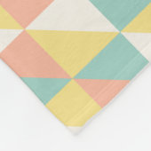 幾何カラフル抽象芸術三角形パターン フリースブランケット (角)