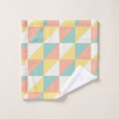 幾何カラフル抽象芸術三角形モダン バスタオルセット (ウォッシュタオル)