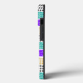 幾何カラフル抽象芸術正方形パターン Case-Mate iPhoneケース (裏面 / 左)