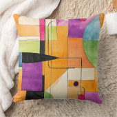 幾何カラフル抽象芸術設計 クッション (ブランケット)