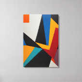 幾何カラフル抽象芸術 キャンバスプリント (正面)