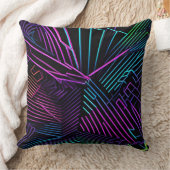 幾何カラフル抽象芸術 クッション (ブランケット)