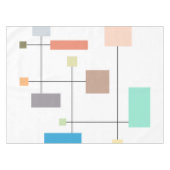 幾何カラフル抽象芸術 テーブルクロス (正面(横))