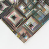 幾何カラフル抽象芸術 フリースブランケット (角)