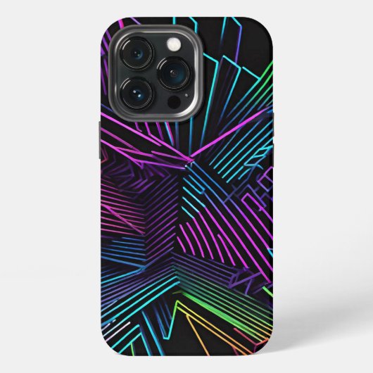 幾何カラフル抽象芸術 iPhoneケース (裏面)