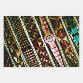 幾何カラフル構造スペインの構造 ラッピングペーパーシート (正面2)