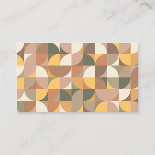 幾何カラフル模様名刺 名刺 (正面)