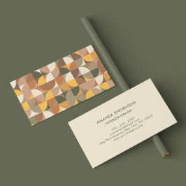 幾何カラフル模様名刺 名刺