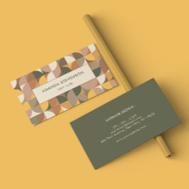 幾何カラフル模様名刺 名刺