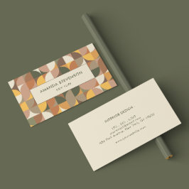 幾何カラフル模様 名刺