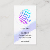 幾何カラフル球 名刺 (裏面)