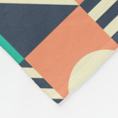 幾何カラフル継ぎ目パターン フリースブランケット (角)