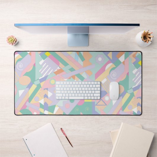 幾何カラフル美術、クールおもしろいモダン デスクマット (オフィス1)