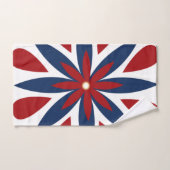 幾何カラフル花柄 バスタオルセット (ハンドタオル)