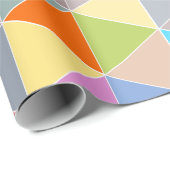 幾何カラフル軌道パターンラッピング紙 ラッピングペーパー (ロールコーナー)