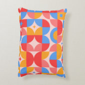 幾何カラフル アクセントクッション (裏面(縦))