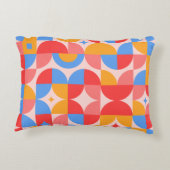 幾何カラフル アクセントクッション (裏面)