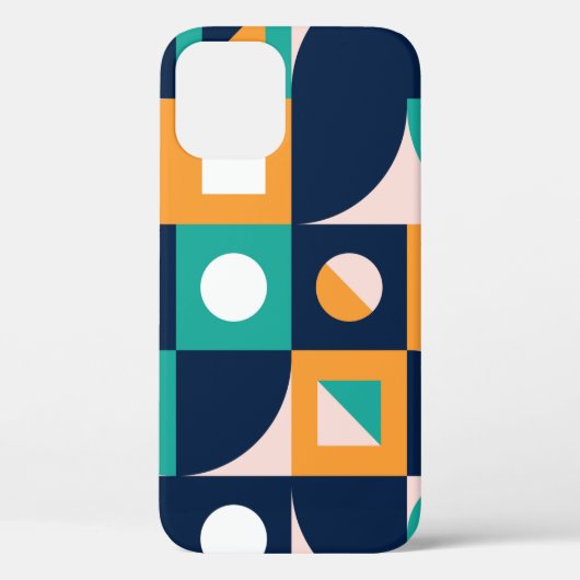 幾何カラー合成テンプレートと抽象芸術 Case-Mate iPhoneケース (裏面)