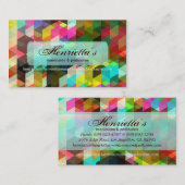 幾何ガーリー素晴らしレトロファッション 名刺 (正面/裏面)