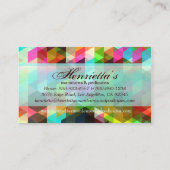 幾何ガーリー素晴らしレトロファッション 名刺 (裏面)