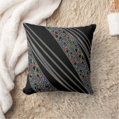 幾何クカラフルレーン操作者格子ブーム クッション (ブランケット)