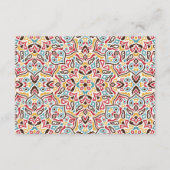 幾何クラシカル曼荼羅パタ結婚ーン エンクロージャーカード (裏面)