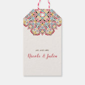 幾何クラシカル曼荼羅パタ結婚ーン ギフトタグ (裏面)