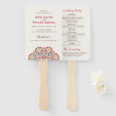 幾何クラシカル曼荼羅パタ結婚ーン ハンドファン (正面&裏面)