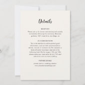 幾何クラシカル曼荼羅パタ結婚ーン 招待状 (裏面)