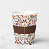 幾何クラシカル曼荼羅パタ結婚ーン 紙コップ (右)