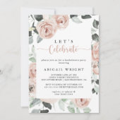 幾何クラシックフローラレッツ祝パーティー 招待状 (正面)