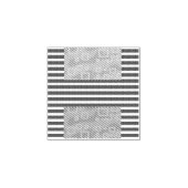 幾何クールストライプ ラバースタンプ (インプリント)