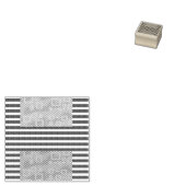 幾何クールストライプ ラバースタンプ (押印)