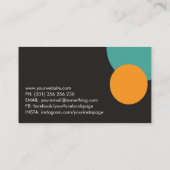 幾何クールピラテスインストラクター 名刺 (裏面)